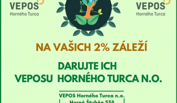 Na vašich 2% záleží